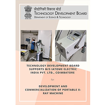 Technology Development Board (TDB) supports IATOME Electric India Private Limited., Coimbatore., Tamil Nadu